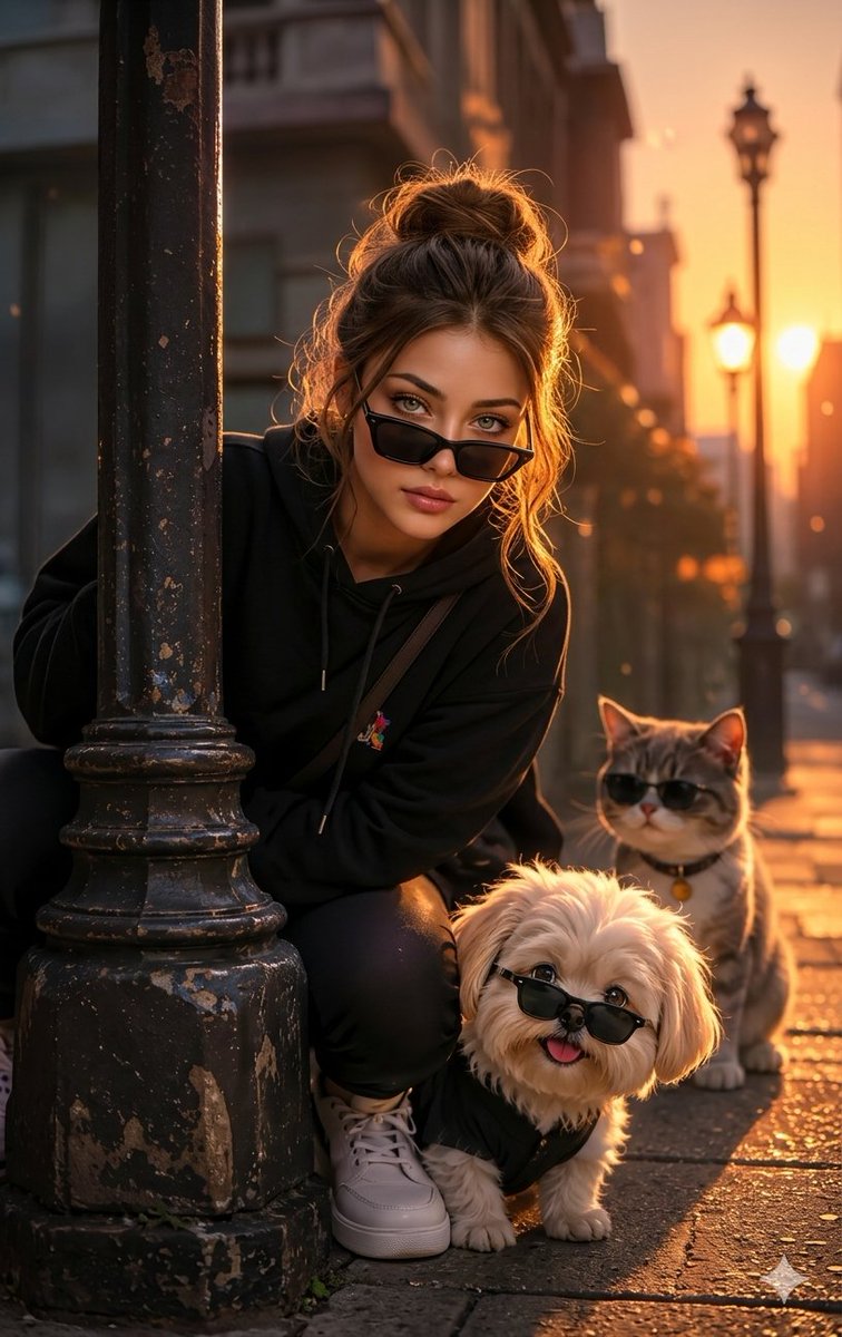 Sample output image for High-Fashion Street Photography with Pets