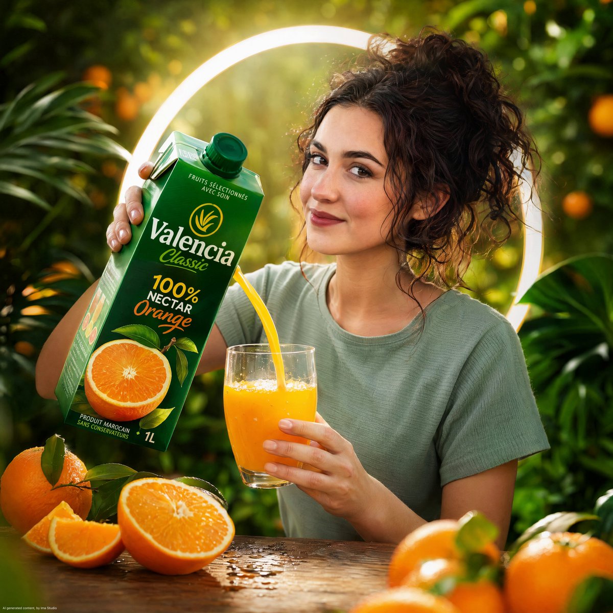 E-commerce Main Image - Orange Nectar Product Advertisement - Image 1