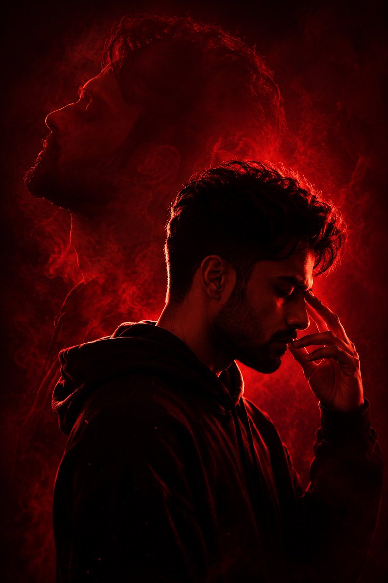 Sample output image for Red Noir Cinematic Identity Portrait