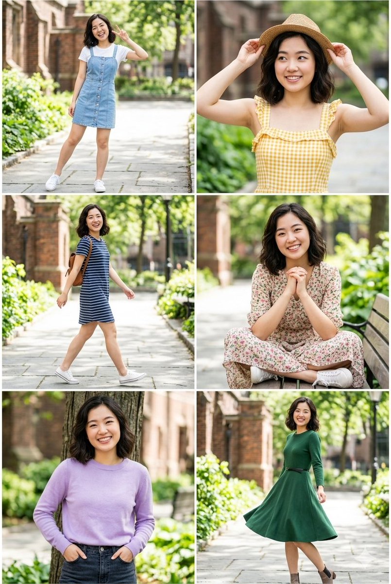 Sample output image for Campus Park Portrait Collage