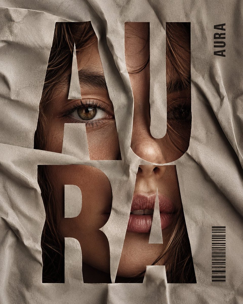 Crumpled Fabric Editorial Poster