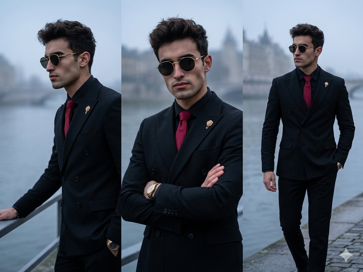 Vertical Panel Menswear Editorial