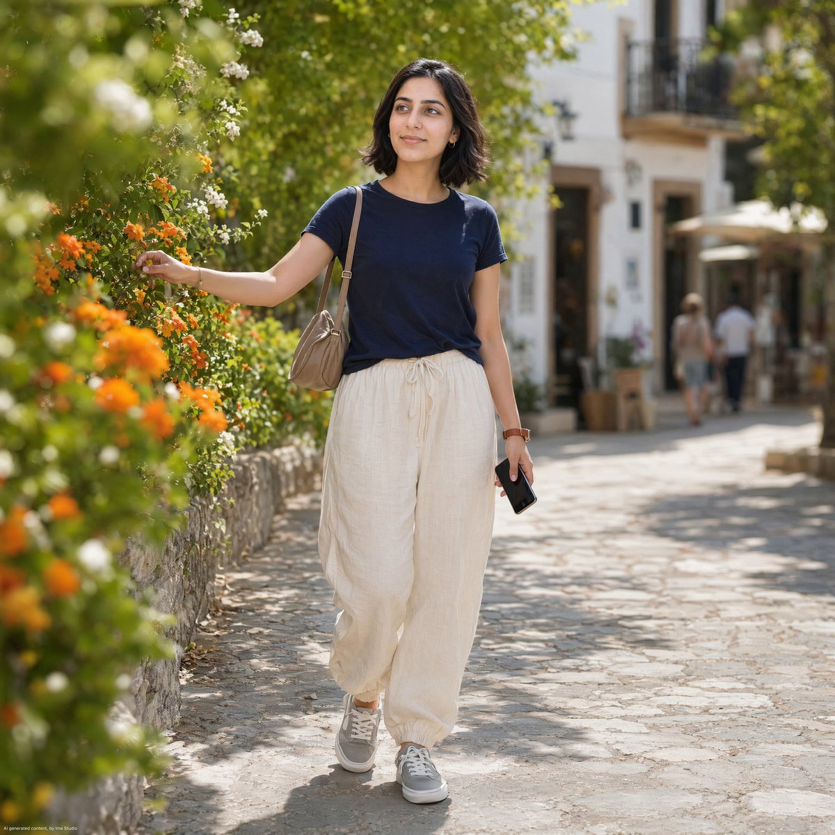 Mediterranean Village Street Portrait