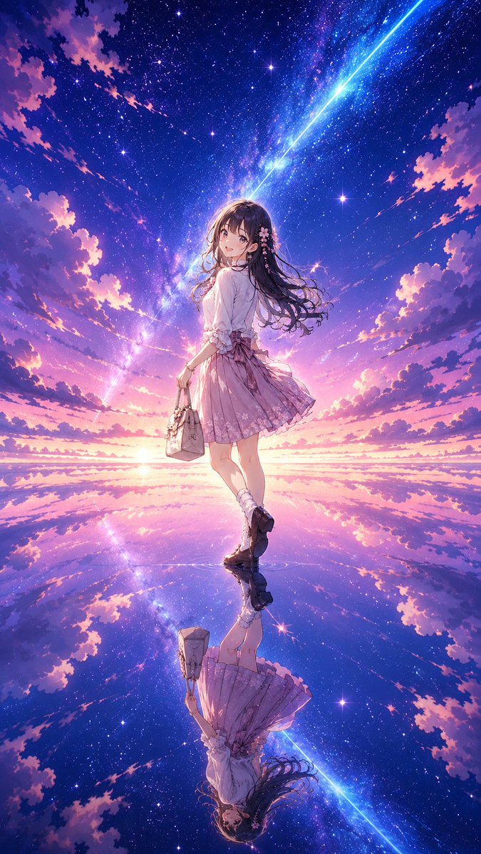 Comic / Storyboard - Fantasy Sky Mirror Illustration - Image 1