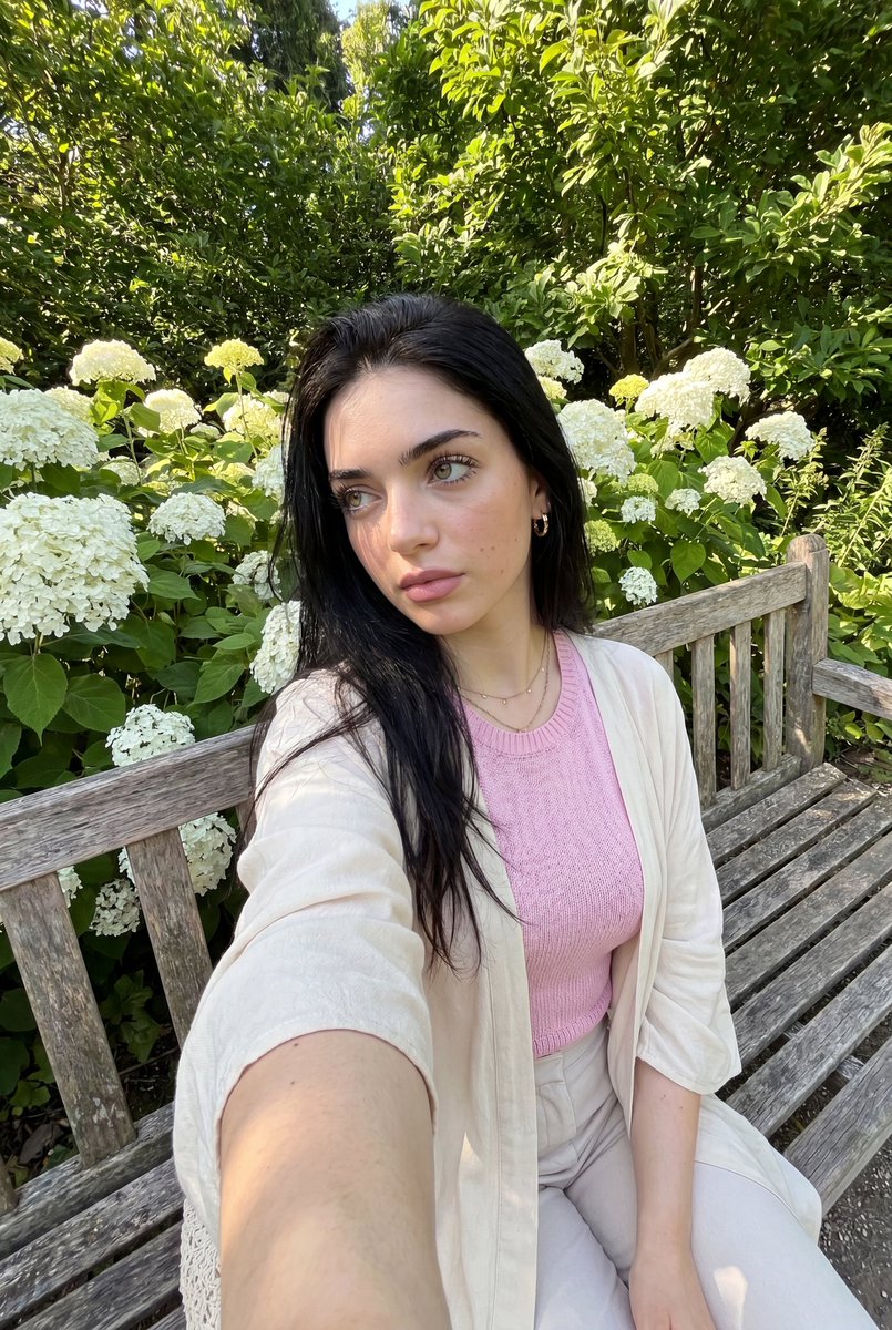Sample output image for Realistic iPhone Selfie in Botanical Garden