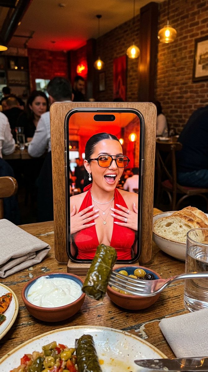 Sample output image for Meta Restaurant Photo within Phone Screen