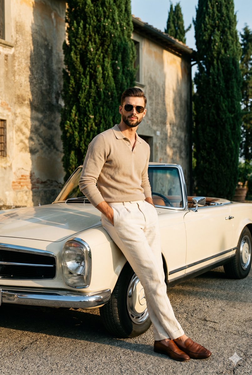 Portrait de mode vintage dans un domaine européen