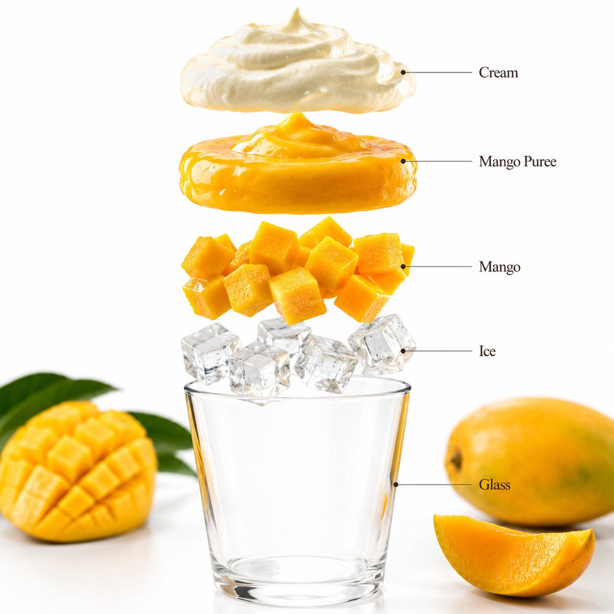 Infographic / Edu Visual - Mango Smoothie Infographic and Commercial Photography - Image 1
