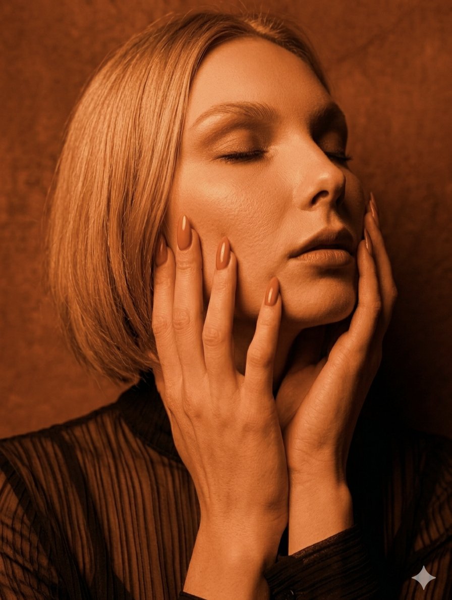AI-промпт: Monochromatic Amber Studio Portraits
