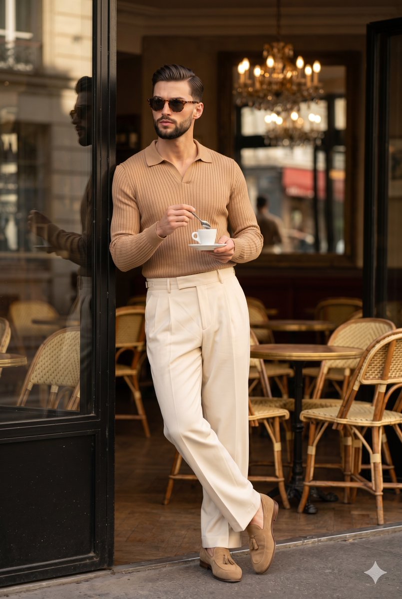 Sample output image for Italian Lifestyle Menswear Photography