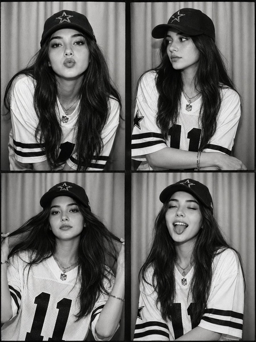 Profile / Avatar - Black and White Photobooth Collage - Image 1