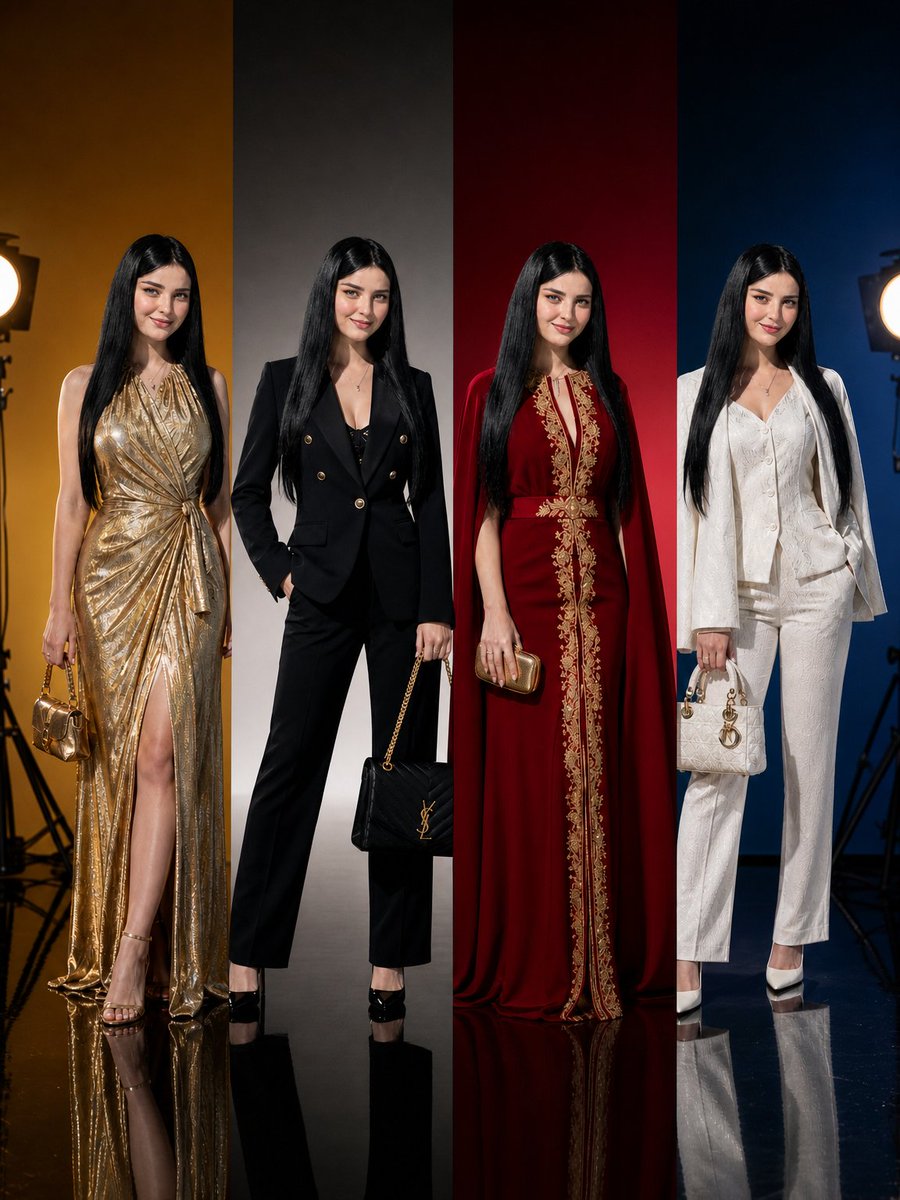 Product Marketing - 4-Panel Luxury Fashion Poster - Image 1