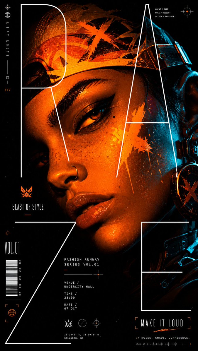 Game Asset - Cyberpunk Runway Fashion Poster - Image 2