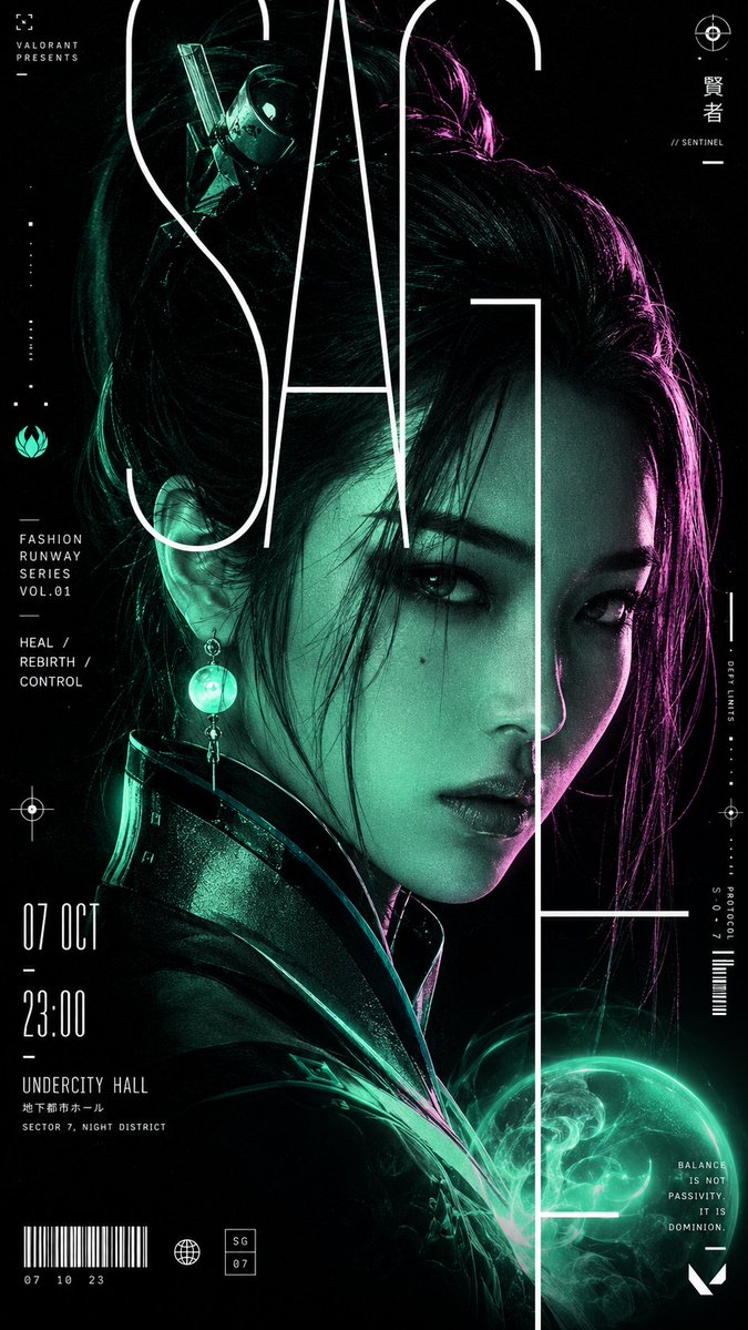 Game Asset - Cyberpunk Runway Fashion Poster - Image 4