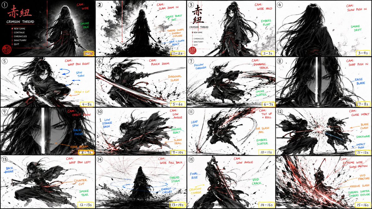 Comic / Storyboard - StoryBoard Prompt :
Create a hyper-cinematic 16:9  - Image 1