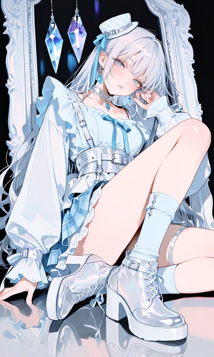 Crystal Gothic Lolita Anime Outfit example 2