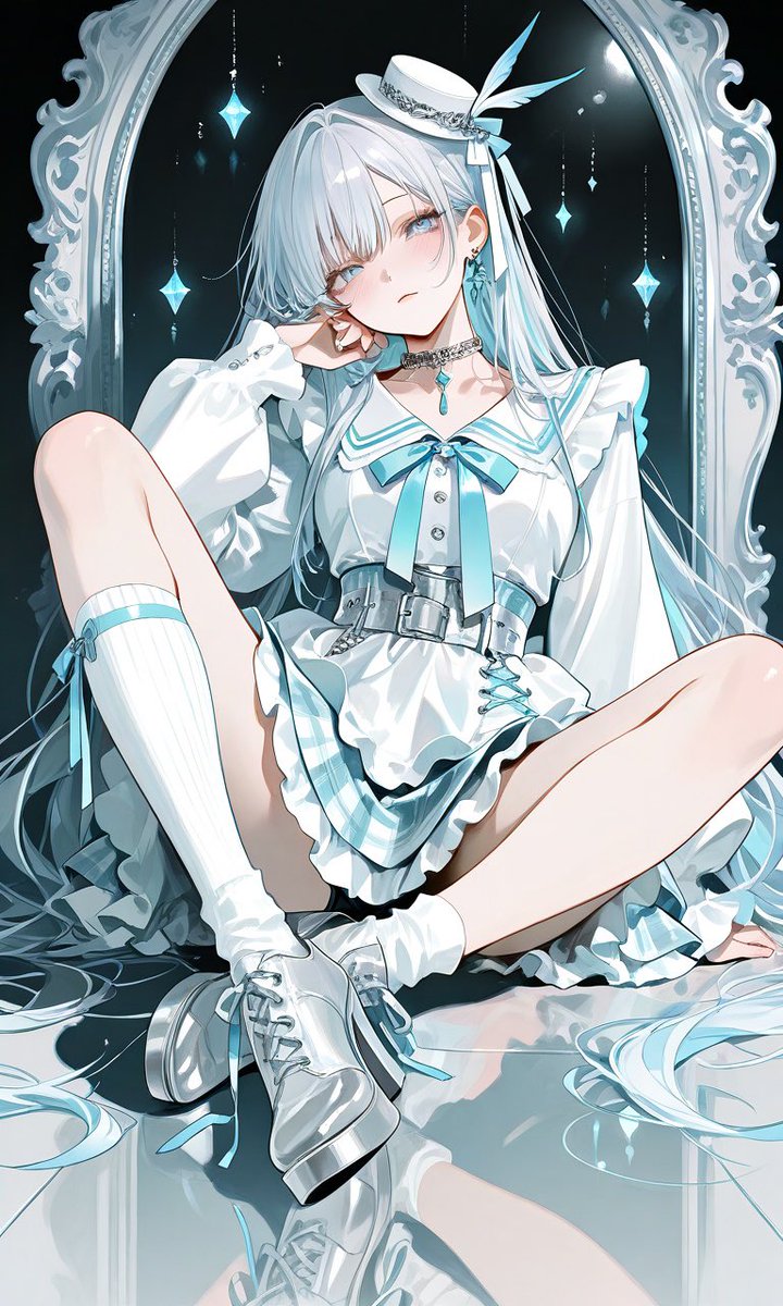 Crystal Gothic Lolita Anime Outfit example 3