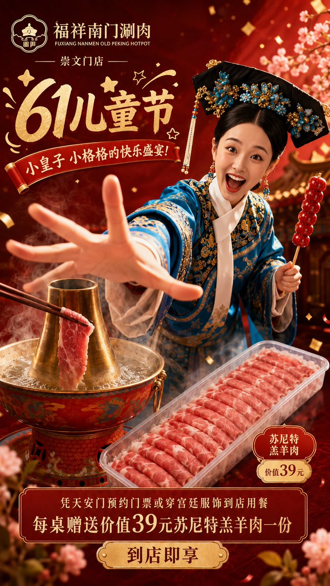 Product Marketing - Chinese Hotpot Children’s Day Poster - Image 2
