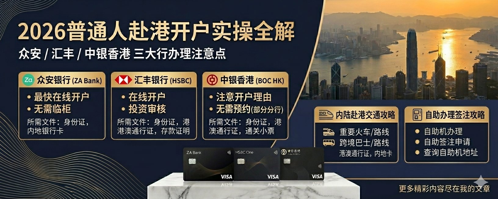 2026 年版 香港銀行口座開設ガイド：中国本土居住者向け実践マニュアル