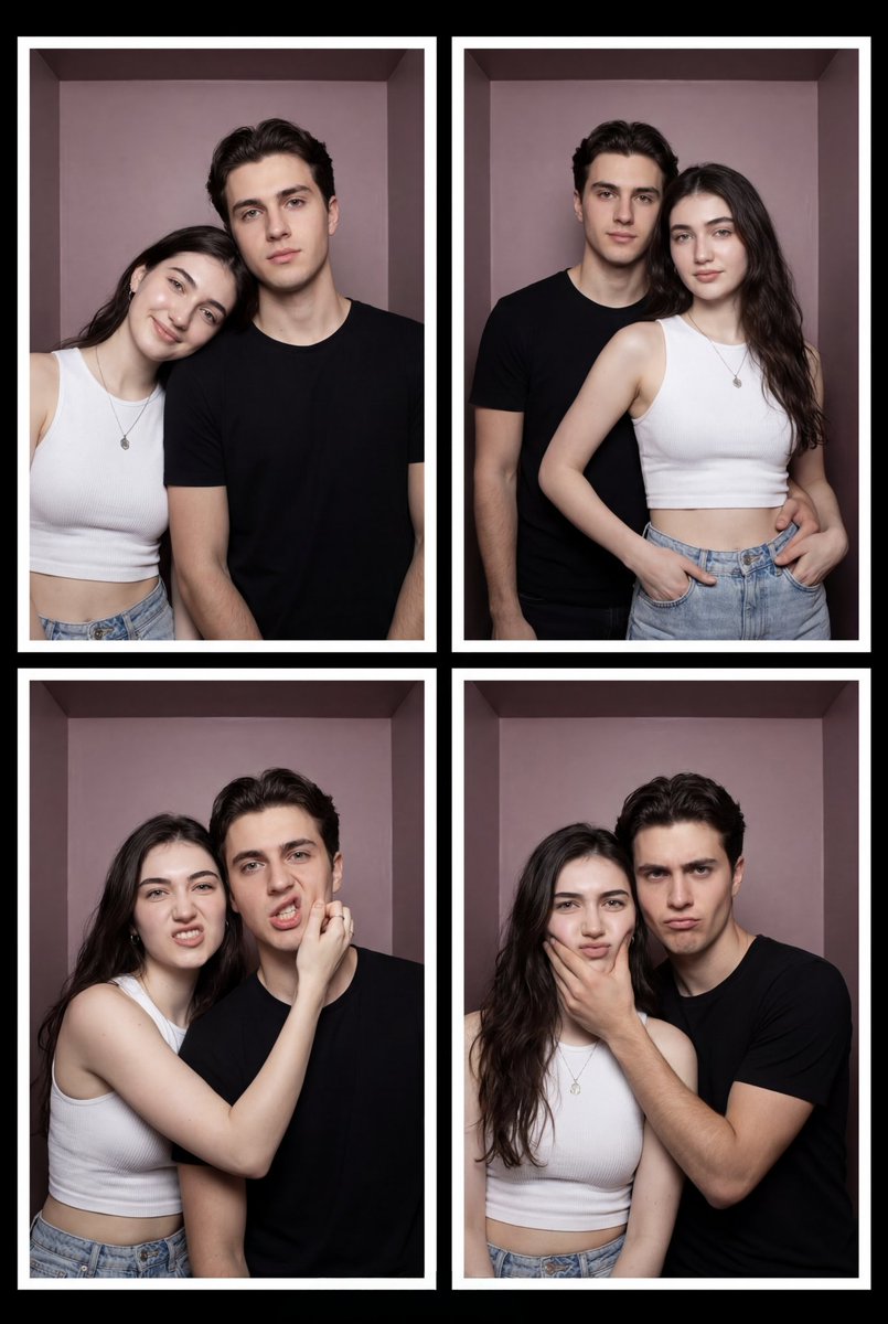 Comic / Storyboard - Vintage Photobooth Strip Layout - Image 1