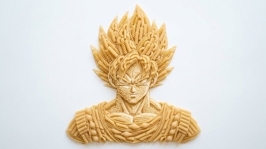Pasta-Kunst Büstenporträt