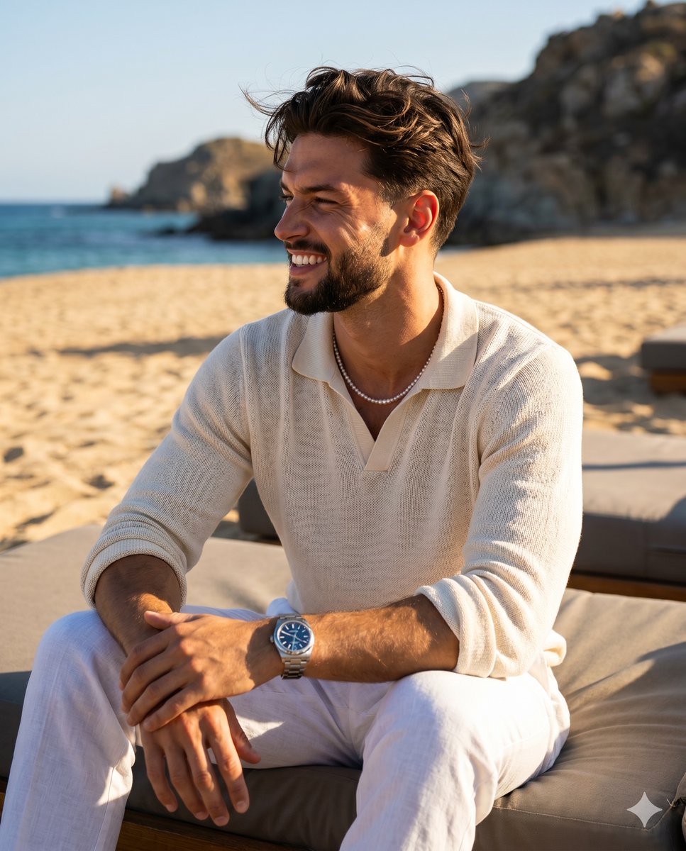 Sample output image for Summer Beach Editorial Portrait