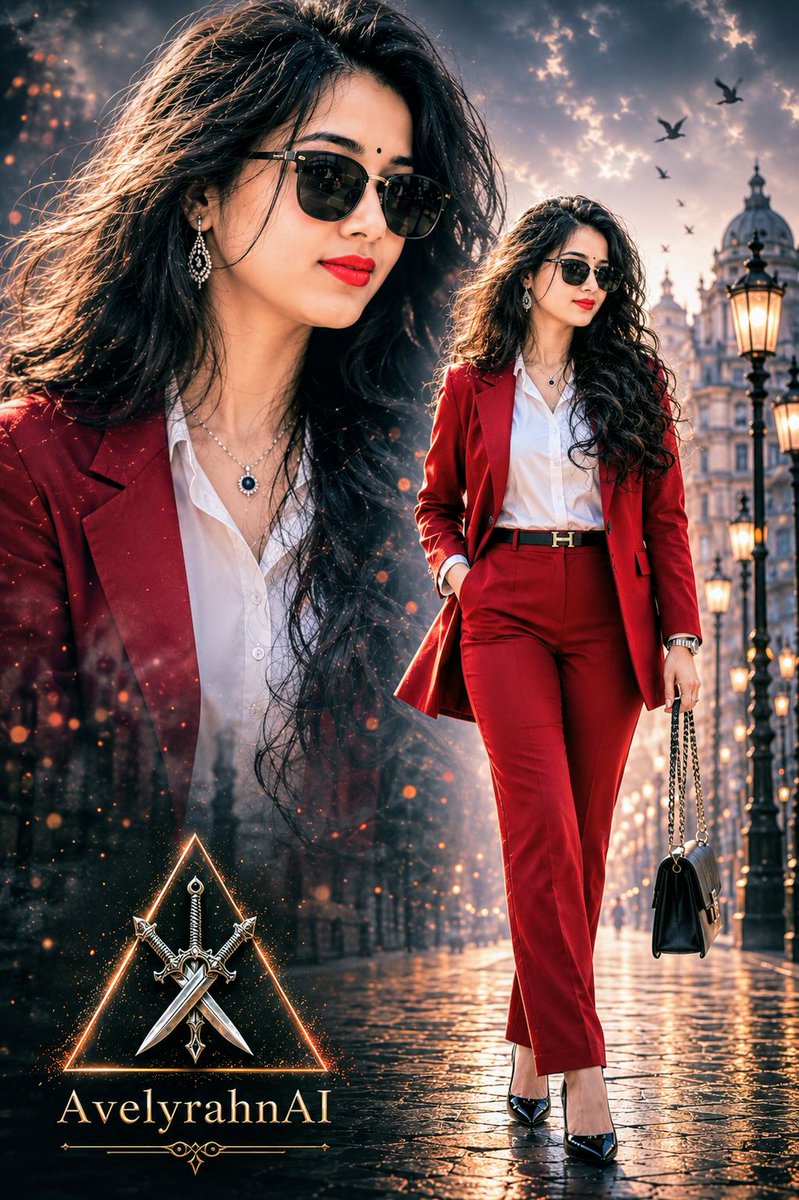 Multi-Exposure Indian Woman Fashion Poster