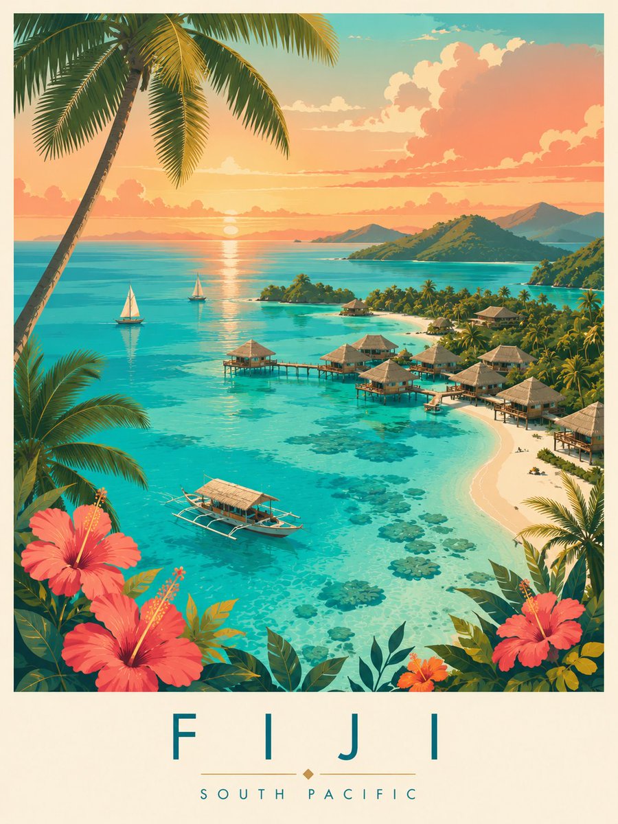 Maldives Luxury Travel Poster example 2