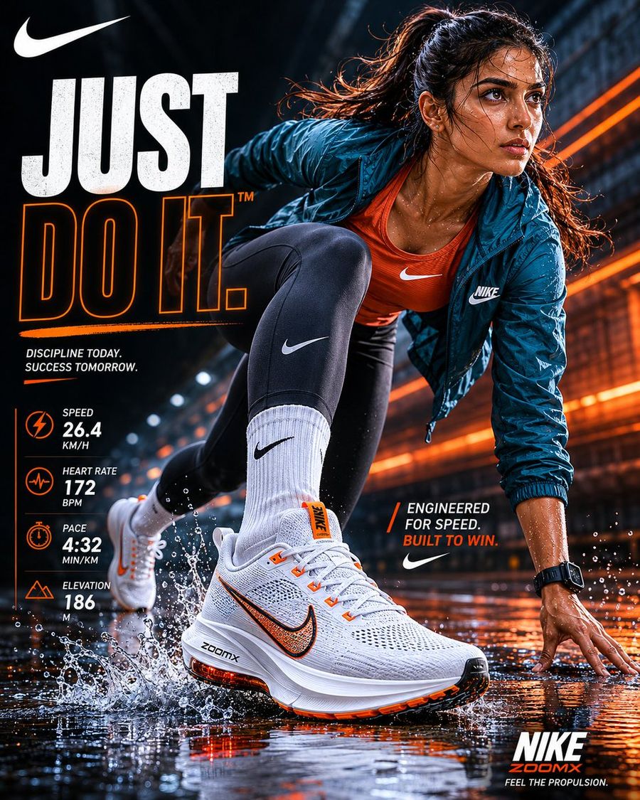 Anuncio editorial de Nike Sportswear