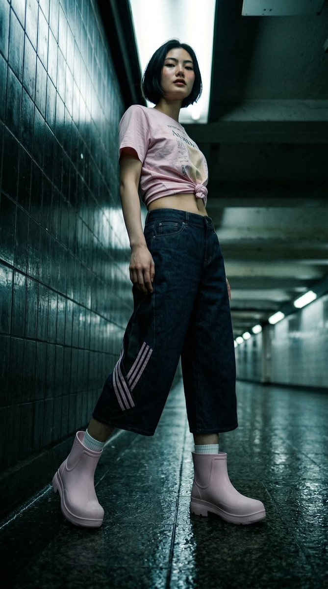 Cyber-Urban Subway Fashion Shot example 2