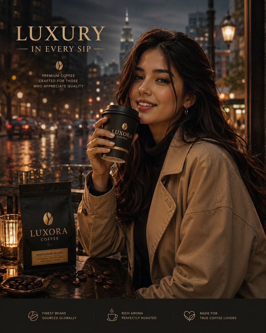 ภาพโฆษณากาแฟสุดหรู