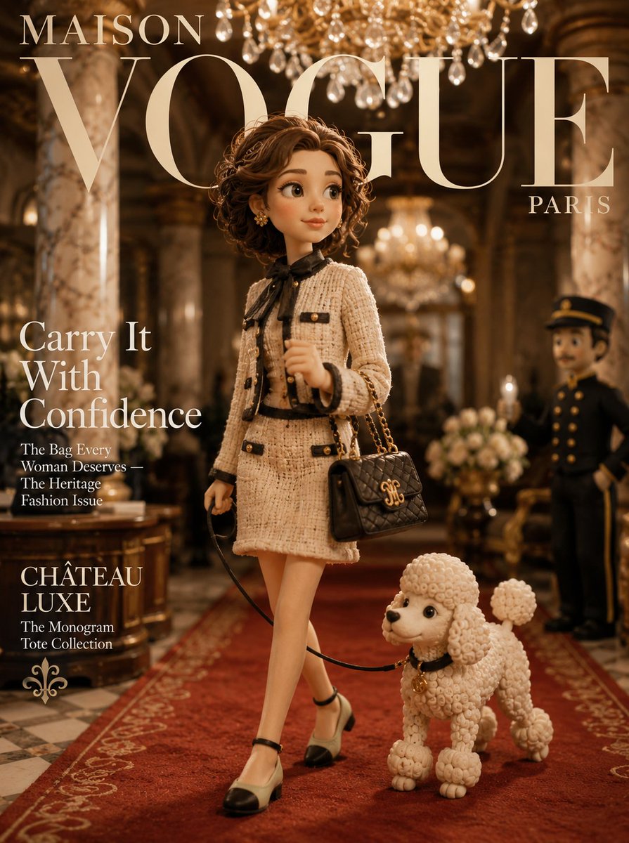 Couverture de mode en claymation pour Maison Vogue