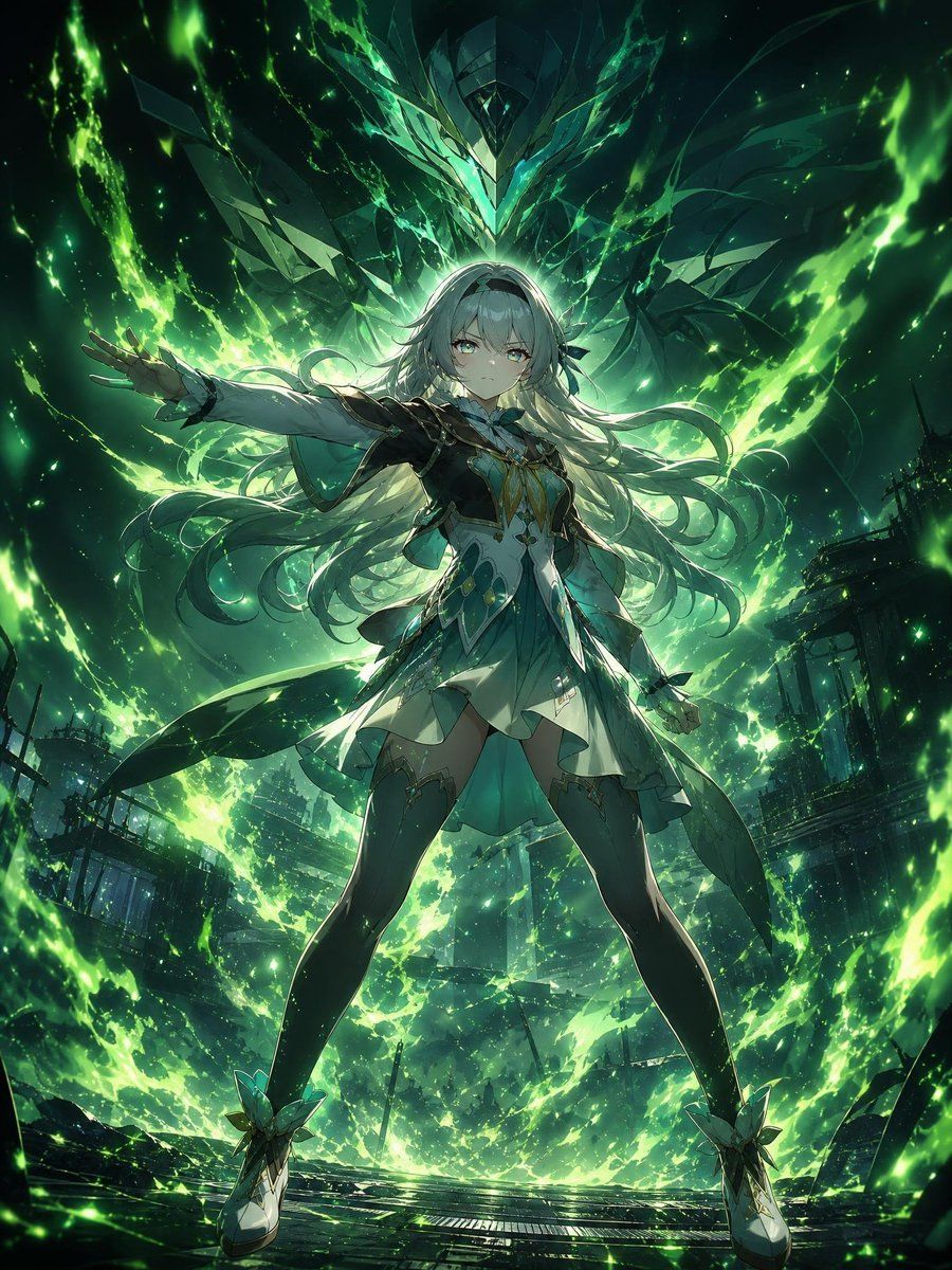Emerald Anime Warrior Key Visual