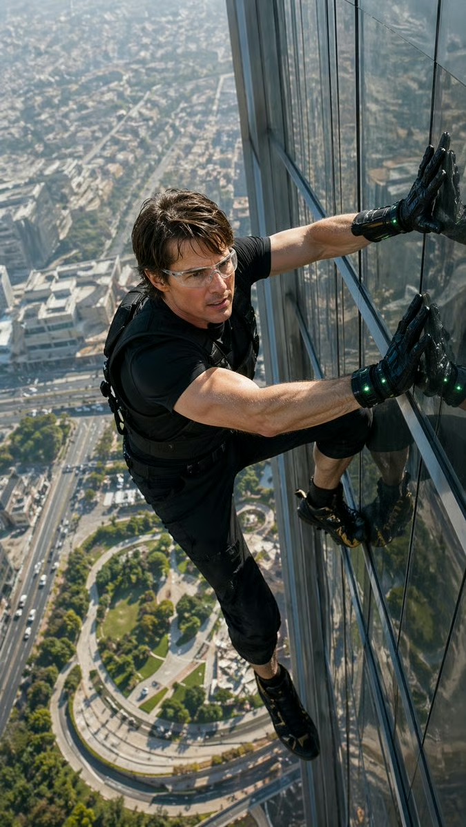 Skyscraper Climbing Action Shot reference image 1