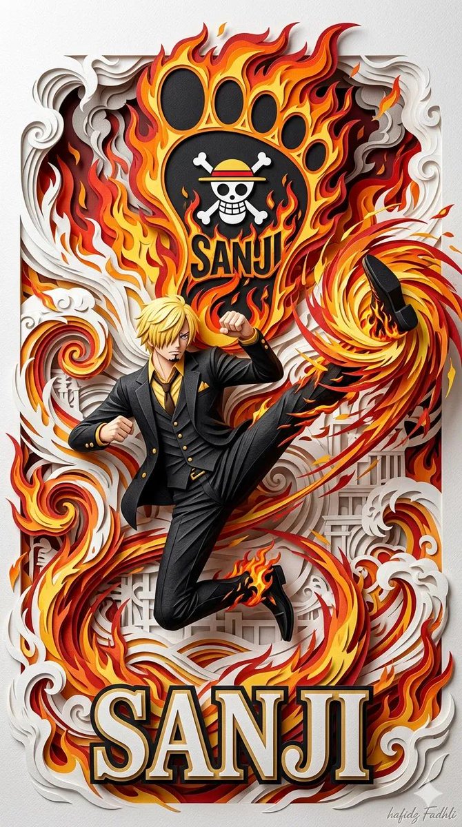 3D Papercraft Anime Poster example 4