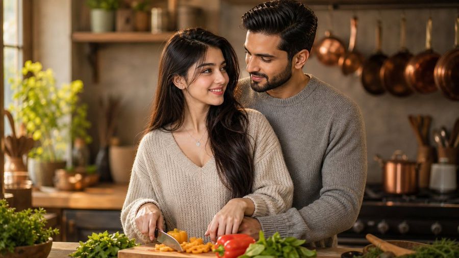 Fotografía de estilo de vida: Pareja cocinando