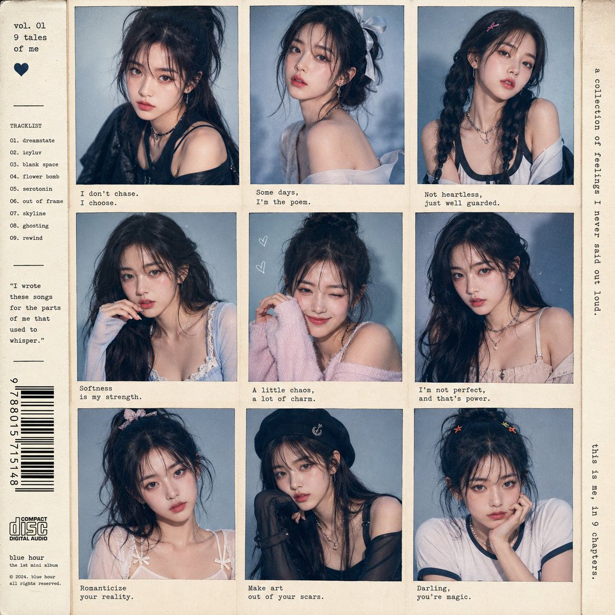 K-pop Idol Polaroid Collage
