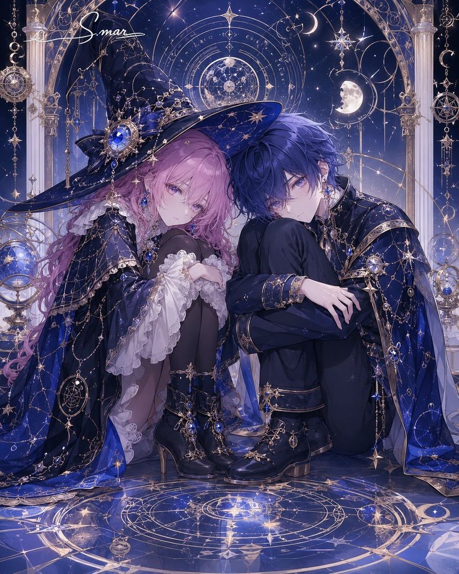 Dúo de magos celestiales