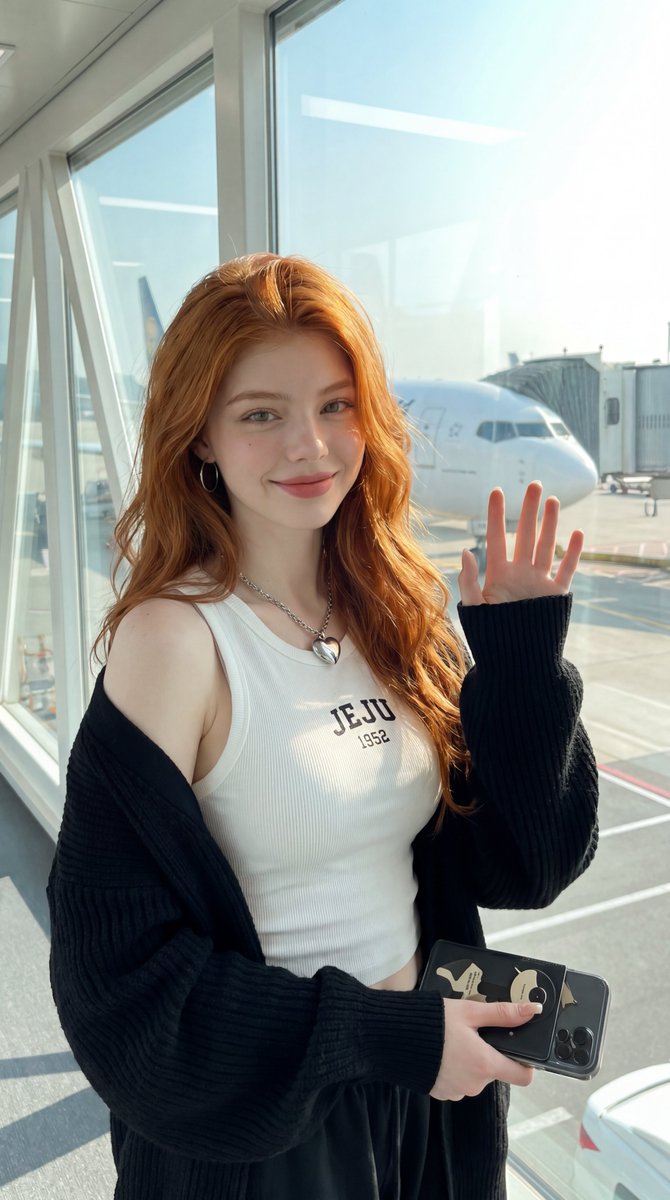 Sample output image for Realistic Airport Terminal Portrait
