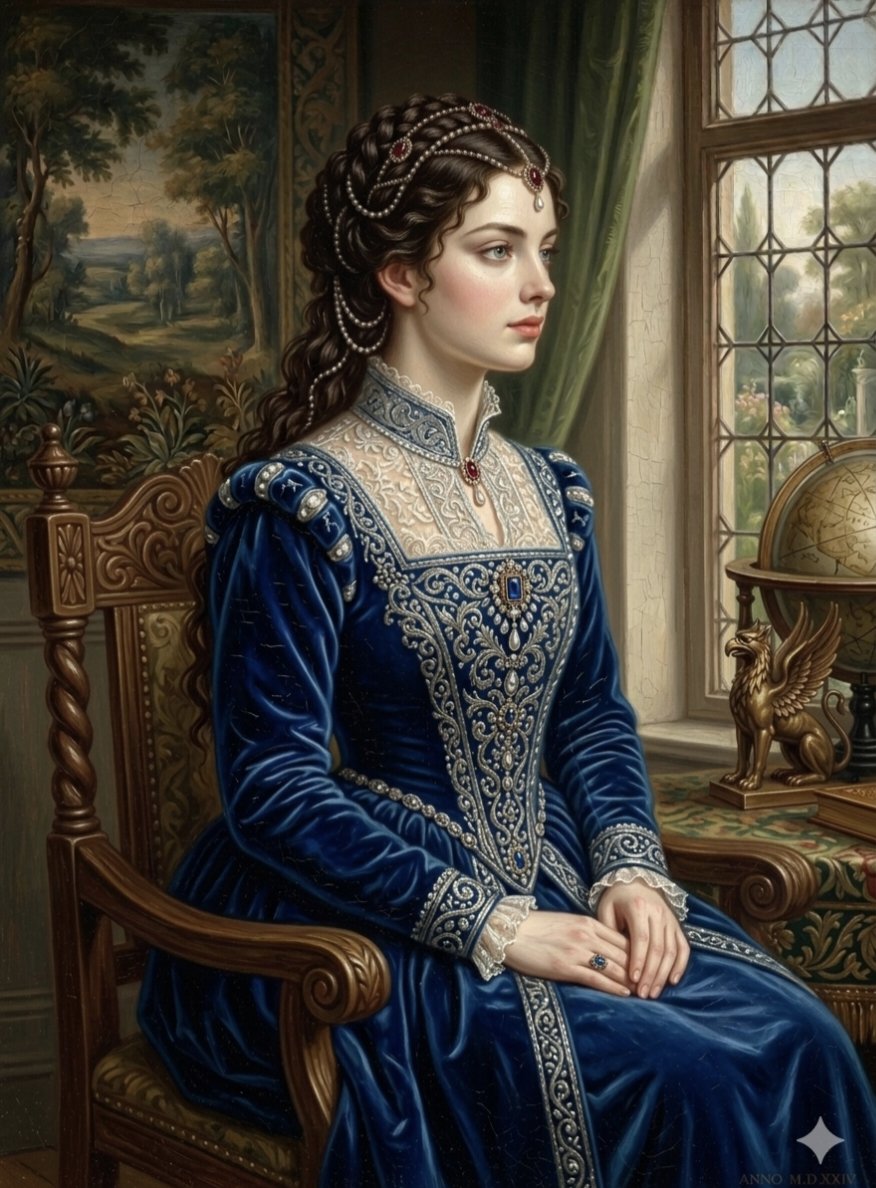 Comic / Storyboard - Renaissance Noblewoman Oil Portrait - Image 3