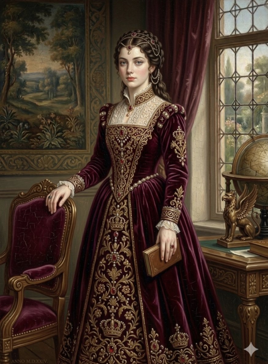 Comic / Storyboard - Renaissance Noblewoman Oil Portrait - Image 4