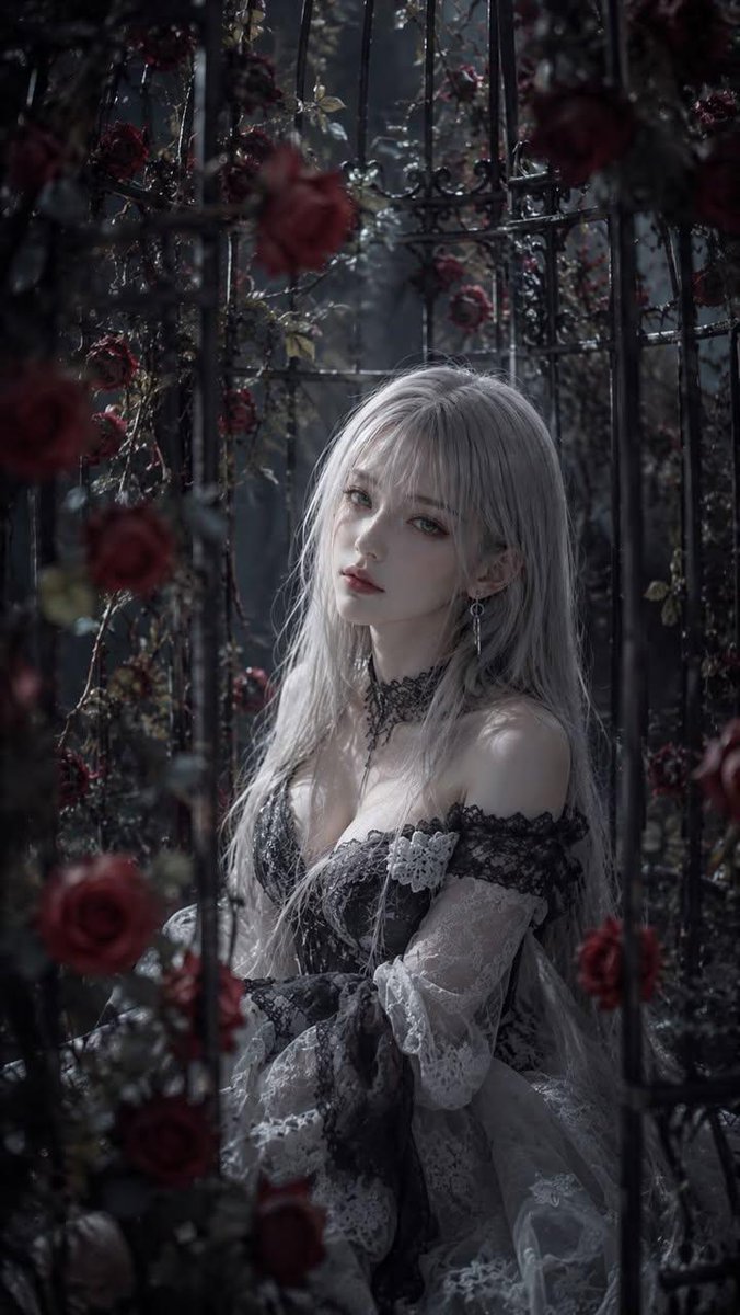 Gothic Rose Cage Portrait example 2