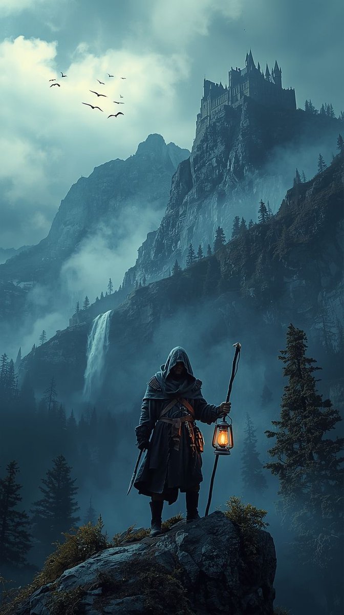 Comic / Storyboard - Epic Fantasy Warrior Landscape - Image 1