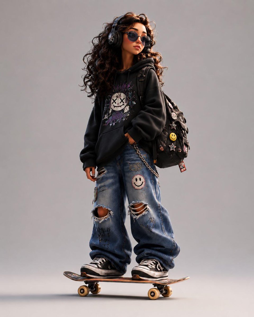 3D Stylized Cartoon Skater