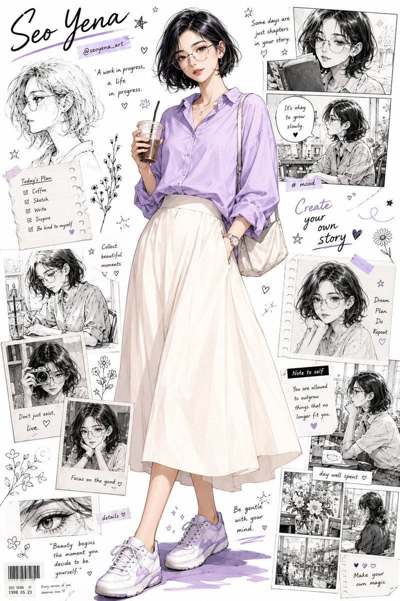 Comic / Storyboard - Anime Inspired Korean Fashion Portrait - Image 2