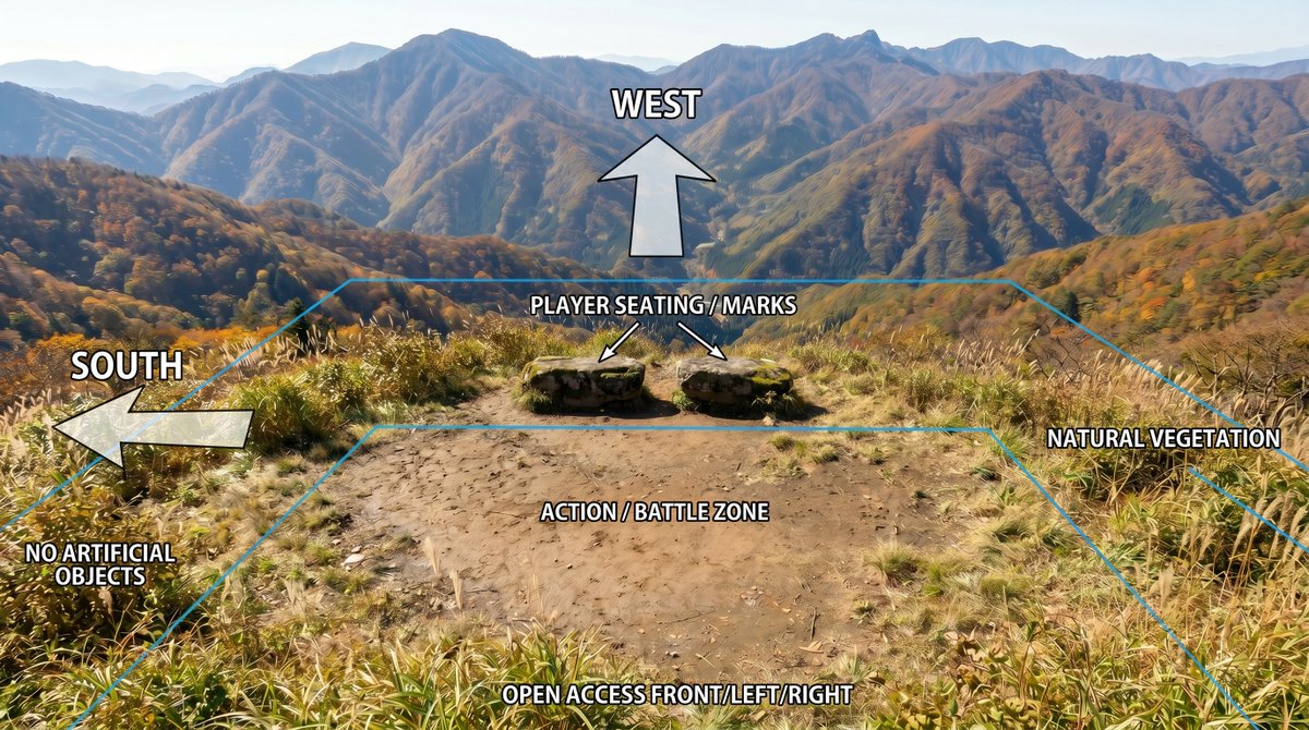 Infographic / Edu Visual - Annotated Mountain Location Diagram - Image 1