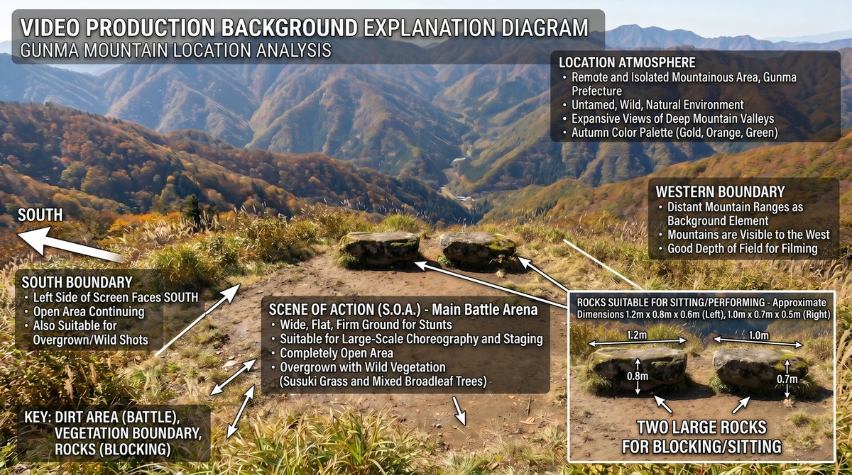 Infographic / Edu Visual - Annotated Mountain Location Diagram - Image 2