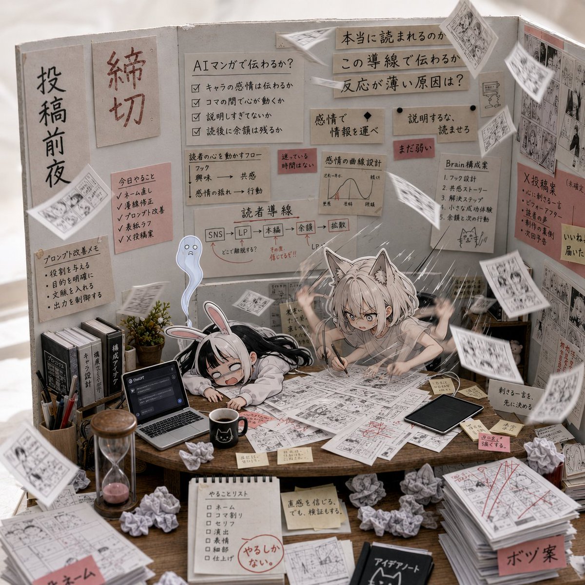 Comic / Storyboard - AI Manga Deadline War Room - Image 1