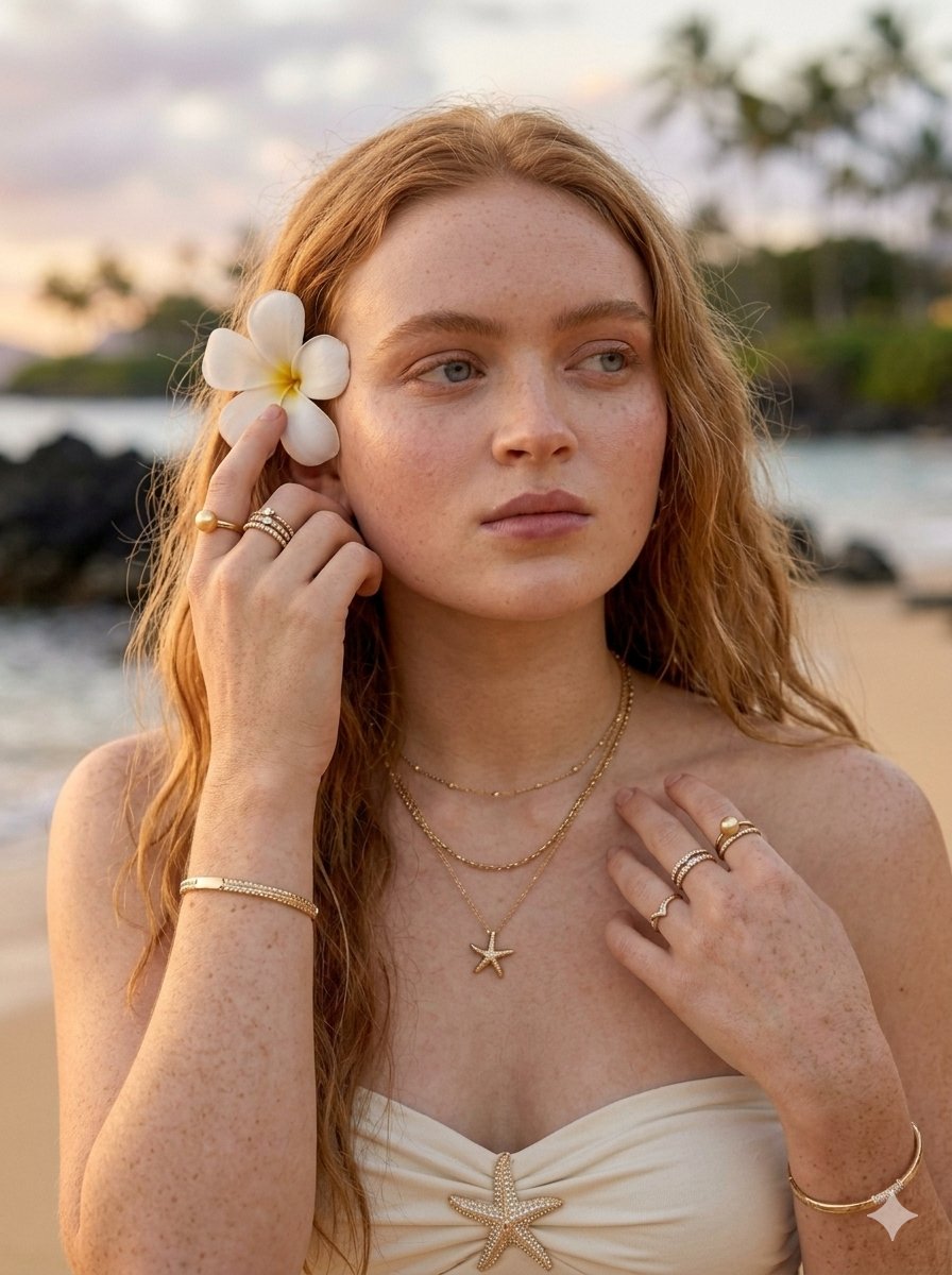 Sample output image for Tropical Luxury Beach Portrait