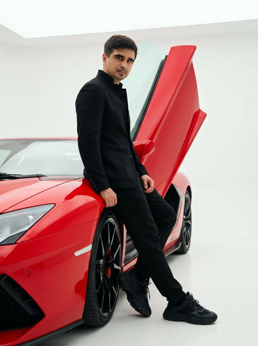 Sample output image for High-Fashion Supercar Editorial